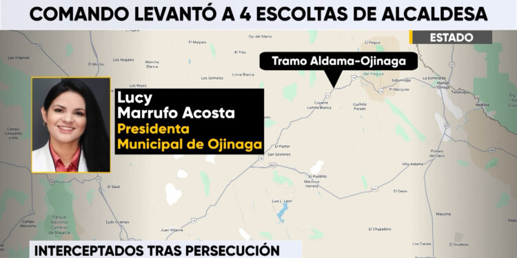 Levantan a escoltas de la alcaldesa de Ojinaga