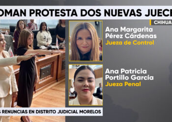 Nuevas juezas asumen cargos en el distrito Morelos