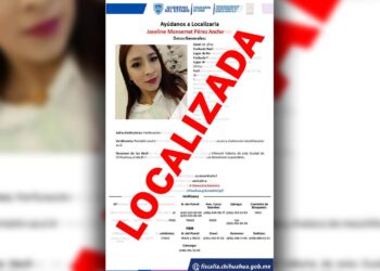 Localiza FEM sana y salva a joven mujer ausente en la ciudad de Chihuahua