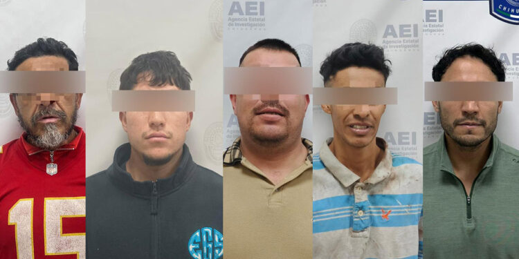 Cinco sujetos son detenidos por presunta violencia familiar en Chihuahua