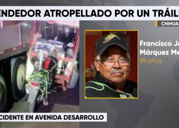 Accidente deja a vendedor de dulces gravemente herido en Chihuahua