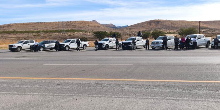 Operativo para prevenir robos en la carretera Chihuahua-Parral