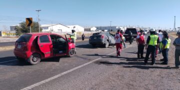 Choque en carretera 45 deja tres personas lesionadas