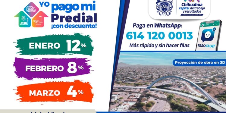 Aprovecha descuento del 12% en el Predial