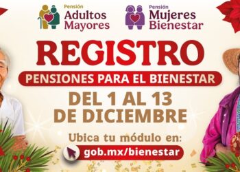 Anuncian fechas de registro para los programas Adultos Mayores y Mujeres del Bienestar