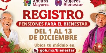 Anuncian fechas de registro para los programas Adultos Mayores y Mujeres del Bienestar