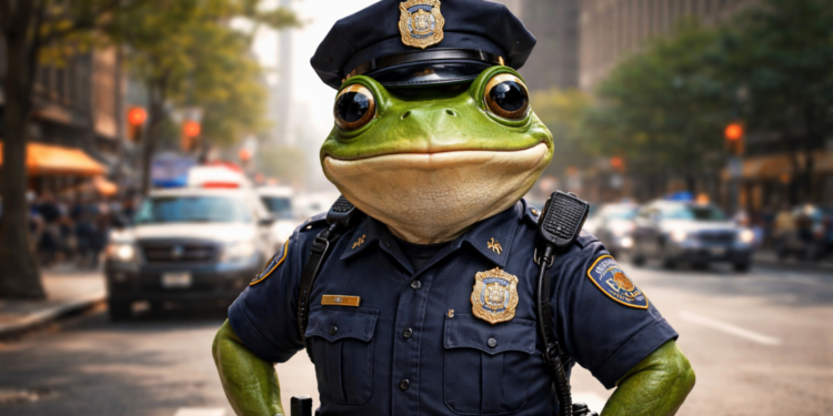 IA causa revuelo al afirmar que un policía se convirtió en una rana