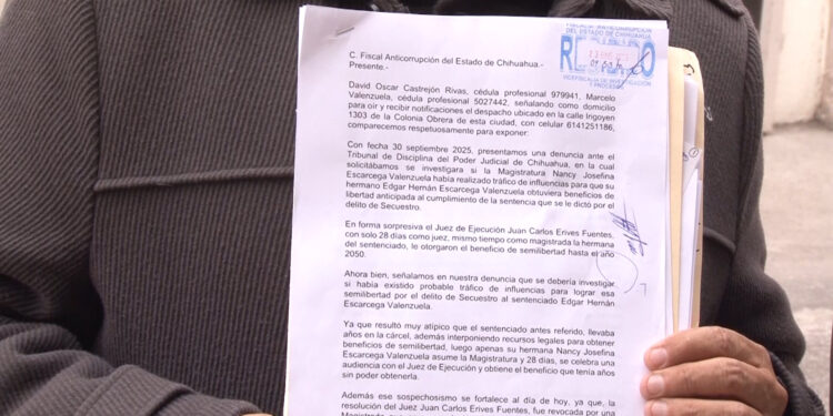 Denuncian ante Fiscalía Anticorrupción a magistrada por presunto tráfico de influencias