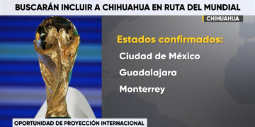 Posible exhibición del trofeo del Mundial 2026 en Chihuahua