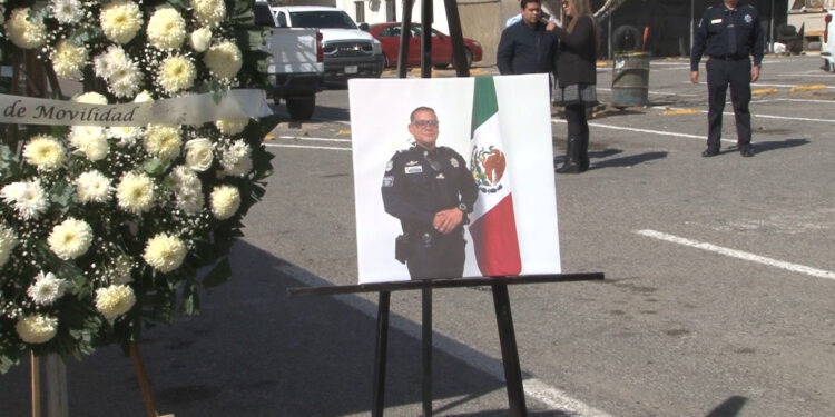 Despiden con homenaje al oficial de Vialidad José Misael Rangel Zapata