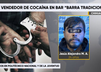 Cae vendedor de cocaína en bar “Barra Tradicional”