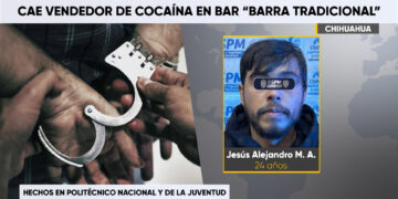 Cae vendedor de cocaína en bar “Barra Tradicional”