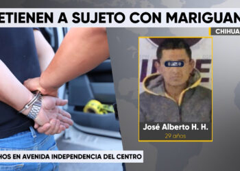 Detienen a sujeto por posesión de marihuana