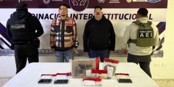 Detienen a dos hombres tras operativo en la colonia Molino de Agua