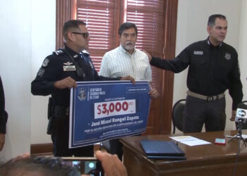 Agente Rangel Zapata recibió reconocimiento en julio de 2025 por operativo vial