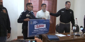 Agente Rangel Zapata recibió reconocimiento en julio de 2025 por operativo vial