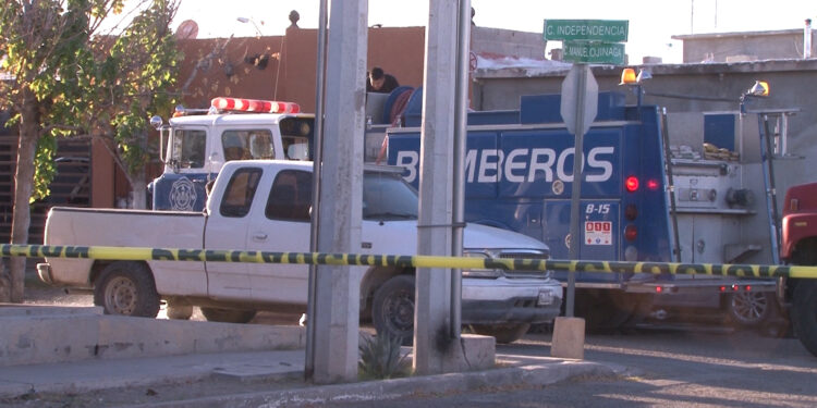 Fuga de gas provoca incendio y deja tres lesionados en Meoqui