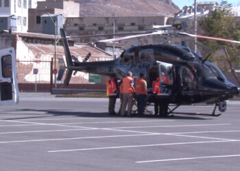 Trasladan vía aérea a hombre de Juárez a Chihuahua por quemaduras graves