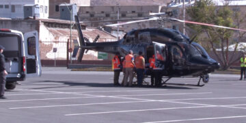 Trasladan vía aérea a hombre de Juárez a Chihuahua por quemaduras graves
