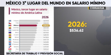 México sube al tercer lugar en salario mínimo en América Latina