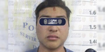 Detienen a sujeto acusado de romper cristal del CopyMartz del centro