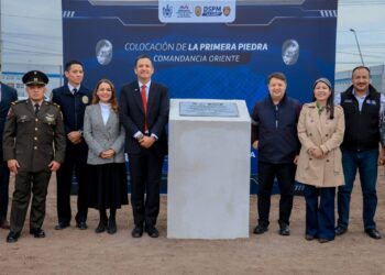 Colocan primera piedra de la nueva Comandancia Oriente