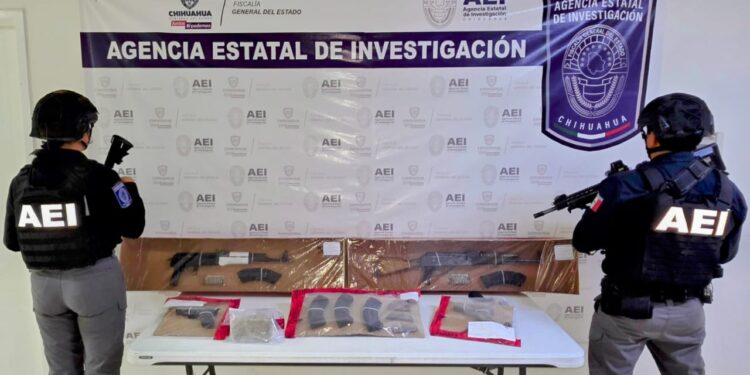 Aseguran arsenal y droga en Ciudad Aldama; hallan camioneta abandonada
