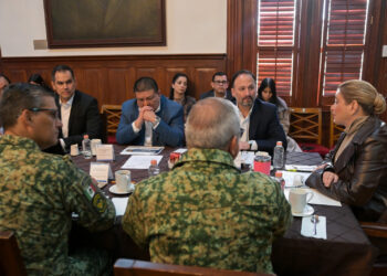 Reporta Maru Campos baja en homicidios durante Mesa de Seguridad