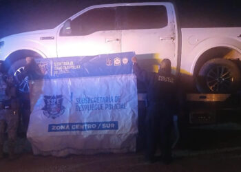 Aseguraron vehículo baleado y armas largas