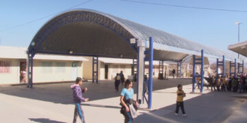 Inauguran domo en la escuela primaria Sor Juana Inés de la Cruz