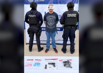 Detienen a sujeto con arma de fuego y droga en Punta Oriente