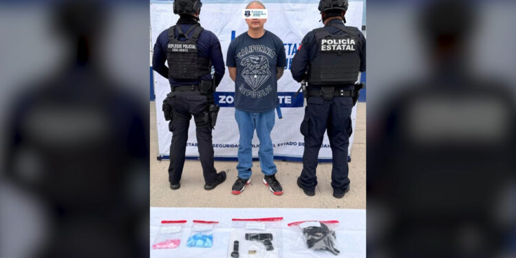 Detienen a sujeto con arma de fuego y droga en Punta Oriente