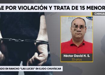 Detienen a hombre acusado de violación y trata de menores en ejido Chuvíscar