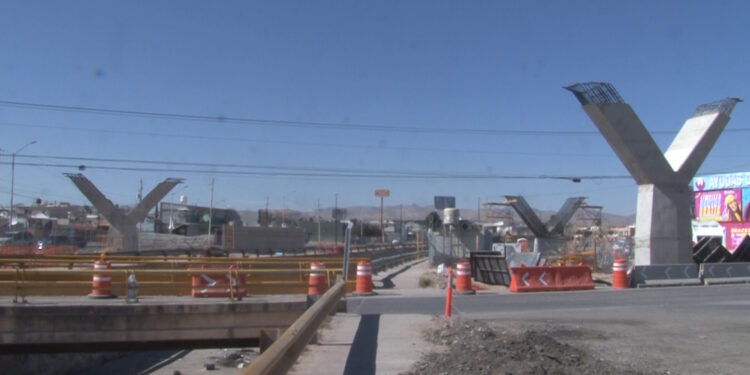 Paso superior en avenida Nogales avanza 25%