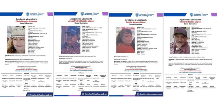 Buscan a familia de ganaderos desaparecida en Madera; desaparecieron en “La Norteña”