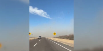 Alerta amarilla por viento fuerte en la frontera