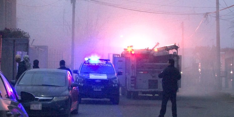 Se incendió tanque de gas en casa de adultos mayores