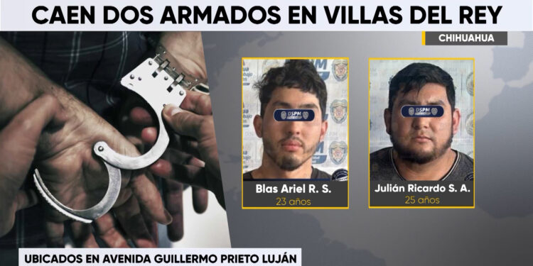 Detienen a dos hombres por delitos contra la salud y arma de fuego