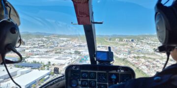 Refuerza Policía Municipal vigilancia con despliegue del Halcón 1 en zonas relevantes