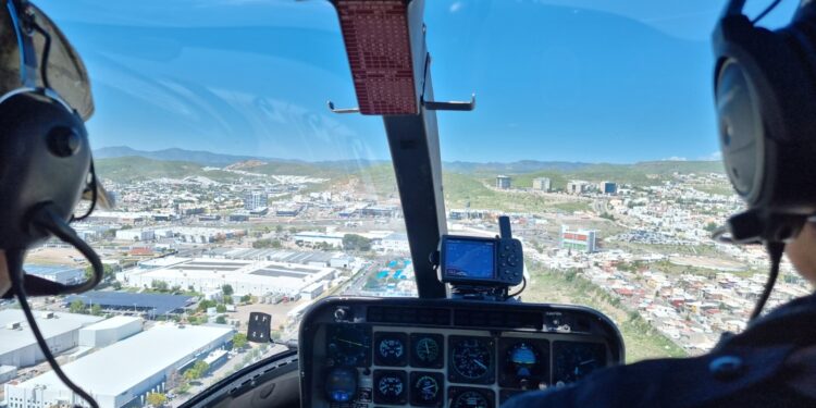 Refuerza Policía Municipal vigilancia con despliegue del Halcón 1 en zonas relevantes