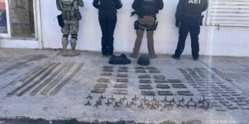 Aseguran vehículos robados y municiones en Guachochi