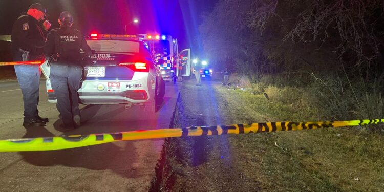 Muere motociclista tras derrapar en la carretera a Aldama