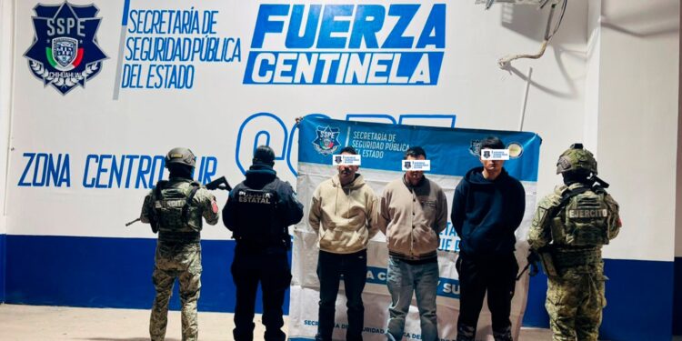 Detienen a tres con armas de fuego en la carretera Aldama–Chihuahua