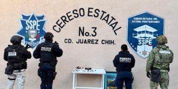 Realiza SSPE operativo extraordinario de revisión en el Cereso No. 3 de Ciudad Juárez