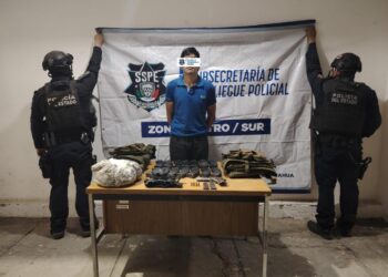 Detienen a joven por portación ilegal de arma de fuego en Guadalupe y Calvo