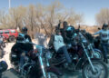 Bikers inauguran el “Monumento de la Moto” durante la Ruta del Burro
