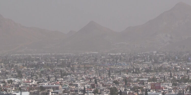 Alertan por mala calidad del aire en la capital por partículas de polvo