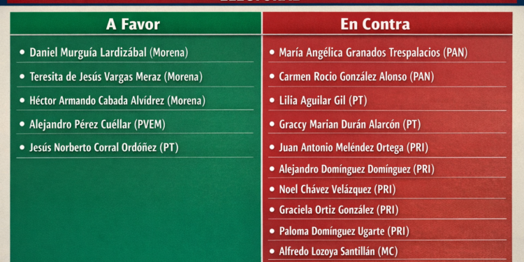 Así votó Chihuahua: El sentido del voto de los diputados federales ante la Reforma Electoral