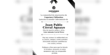 Fallece hijo de empresario cuauhtemense