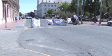 Comerciantes afectados por protestas en el centro